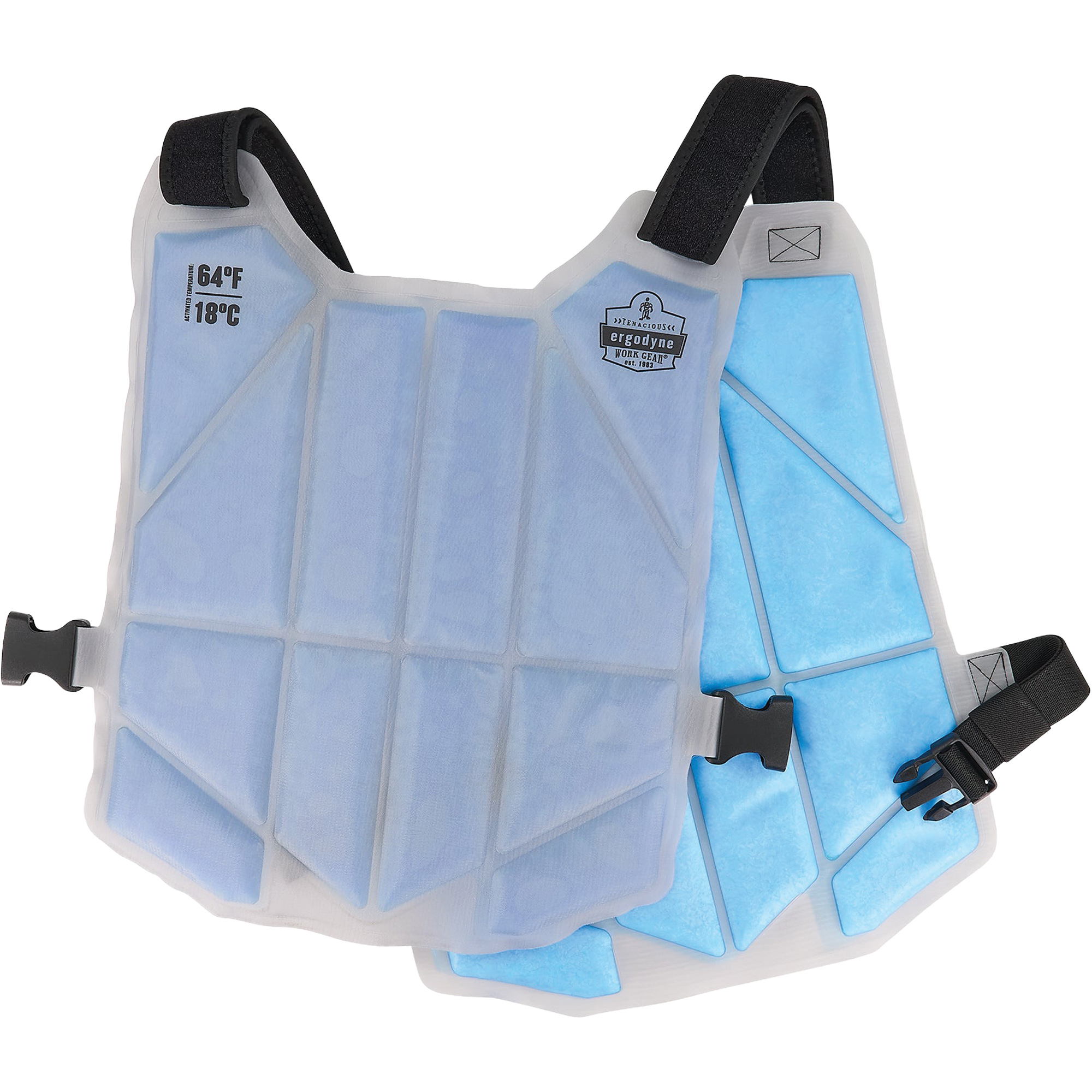 Veste de refroidissement de changement de phase Chill-Its6210, Taille unique, Bleu