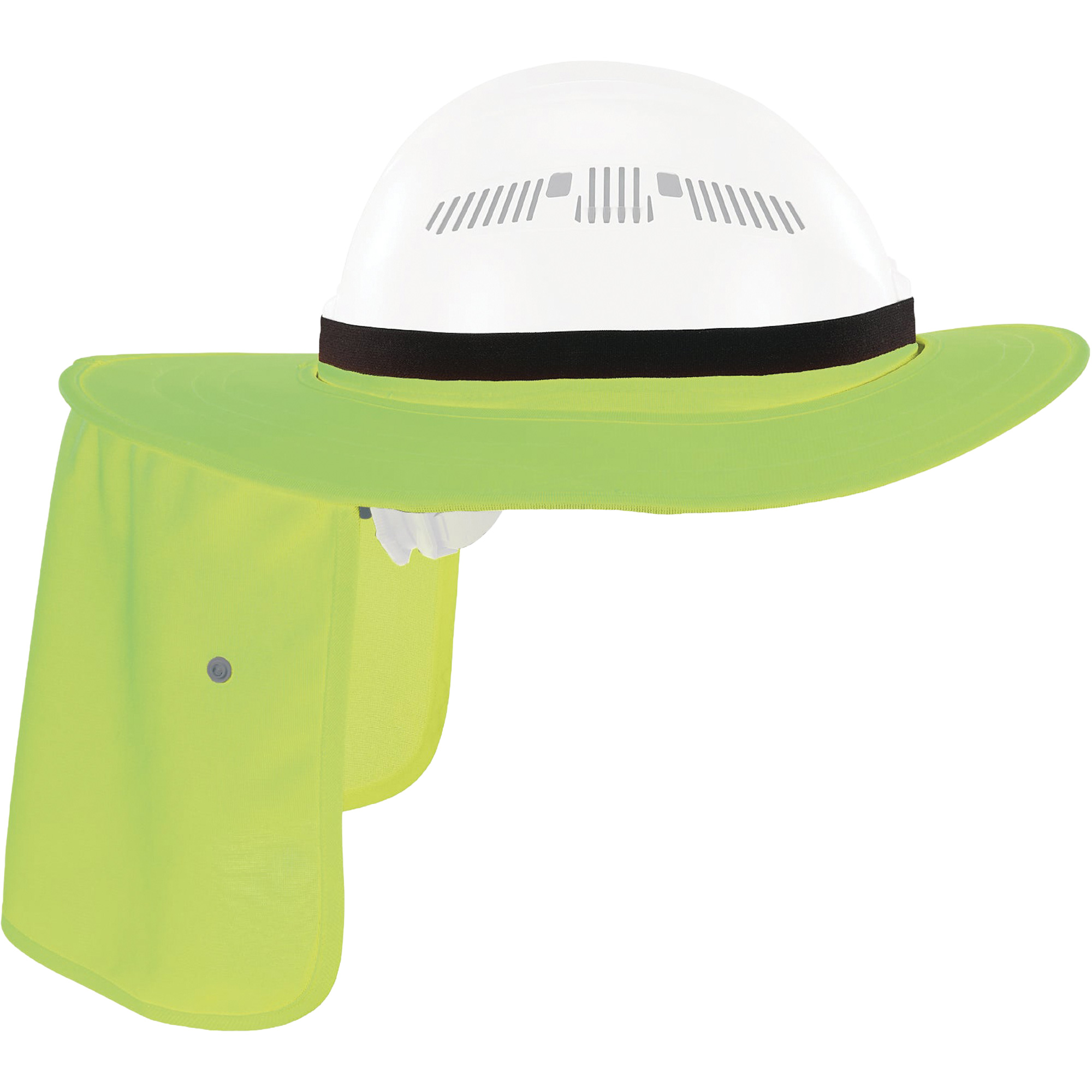 Visière universelle avec protection de la nuque pour casque de sécurité Chill-Its 6661, Lime haute visibilité