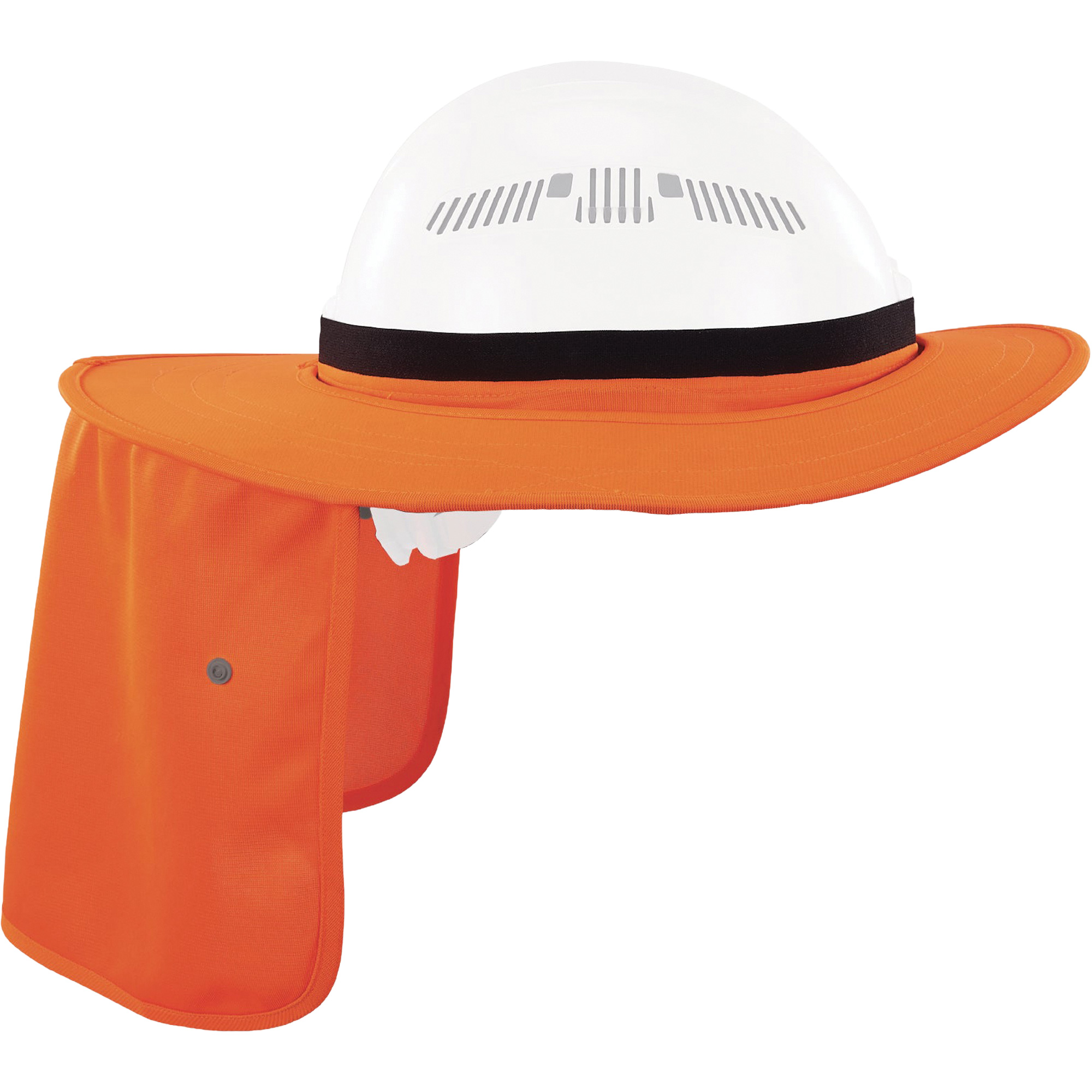 Visière universelle avec protection de la nuque pour casque de sécurité Chill-Its 6661, Orange haute visibilité