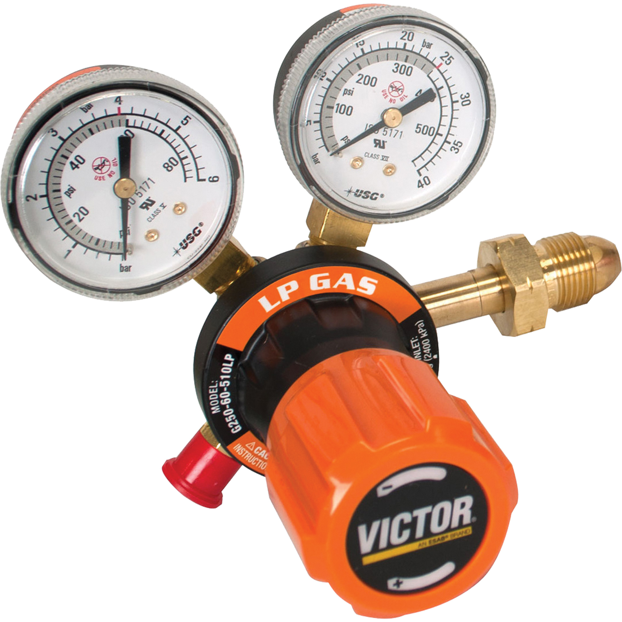 Régulateur à un étage G250, 9/16" NPT, PSI max. de 15 psi, Standard