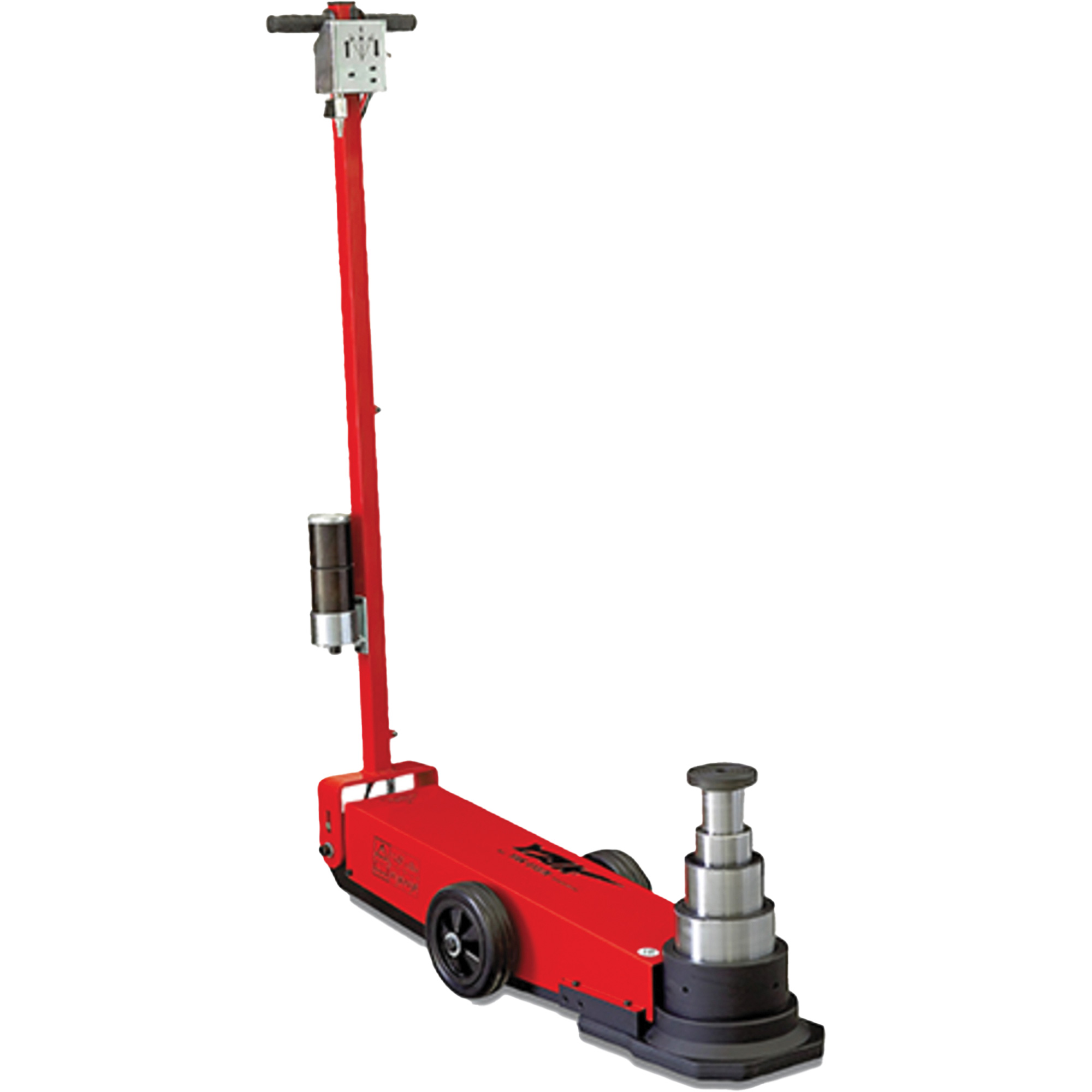 Cric à 4 étapes, 17 tonne(s)/28 tonne(s)/55 tonnes/88 tonnes, Air comprimé/hydraulique