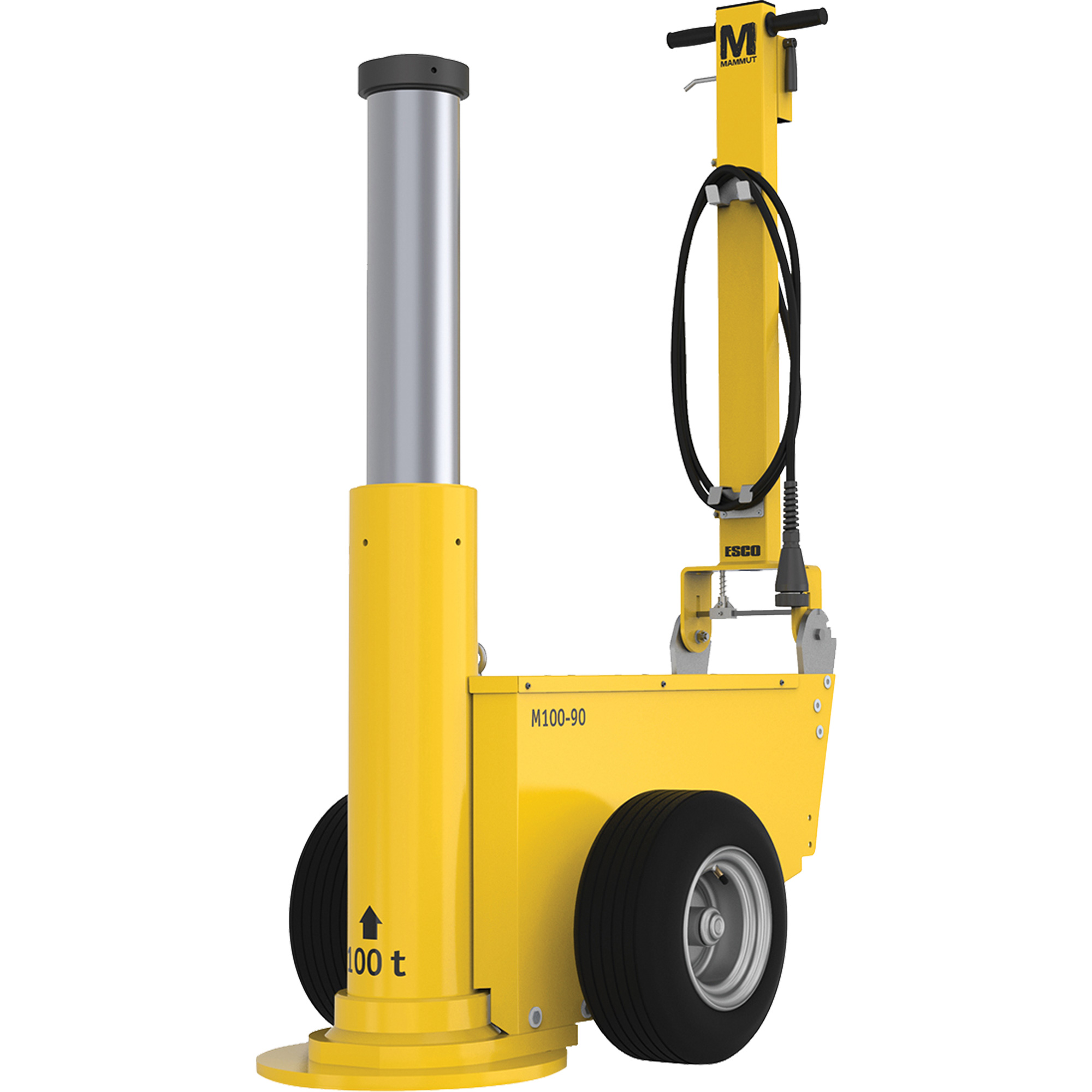 Cric Mammut, 110 tonnes, Air comprimé/hydraulique