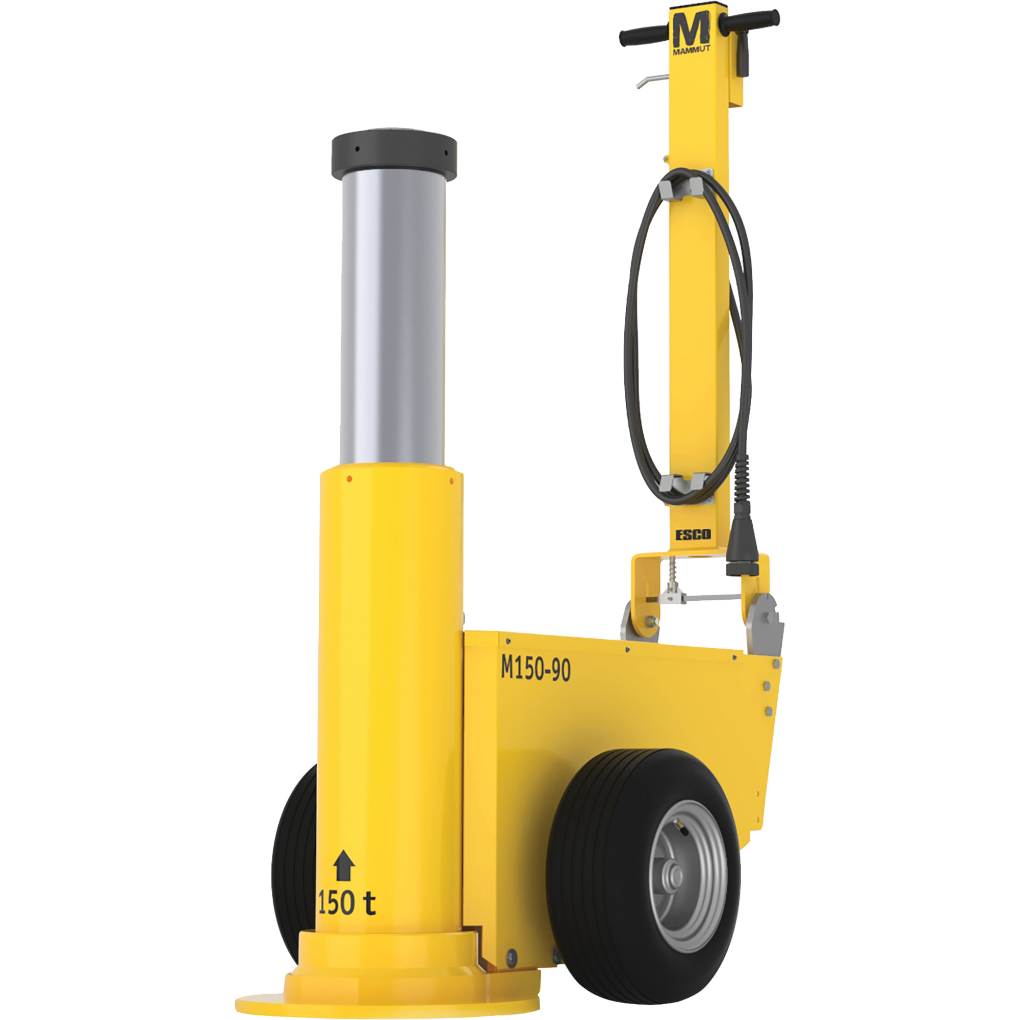 Cric Mammut, 165 tonnes, Air comprimé/hydraulique