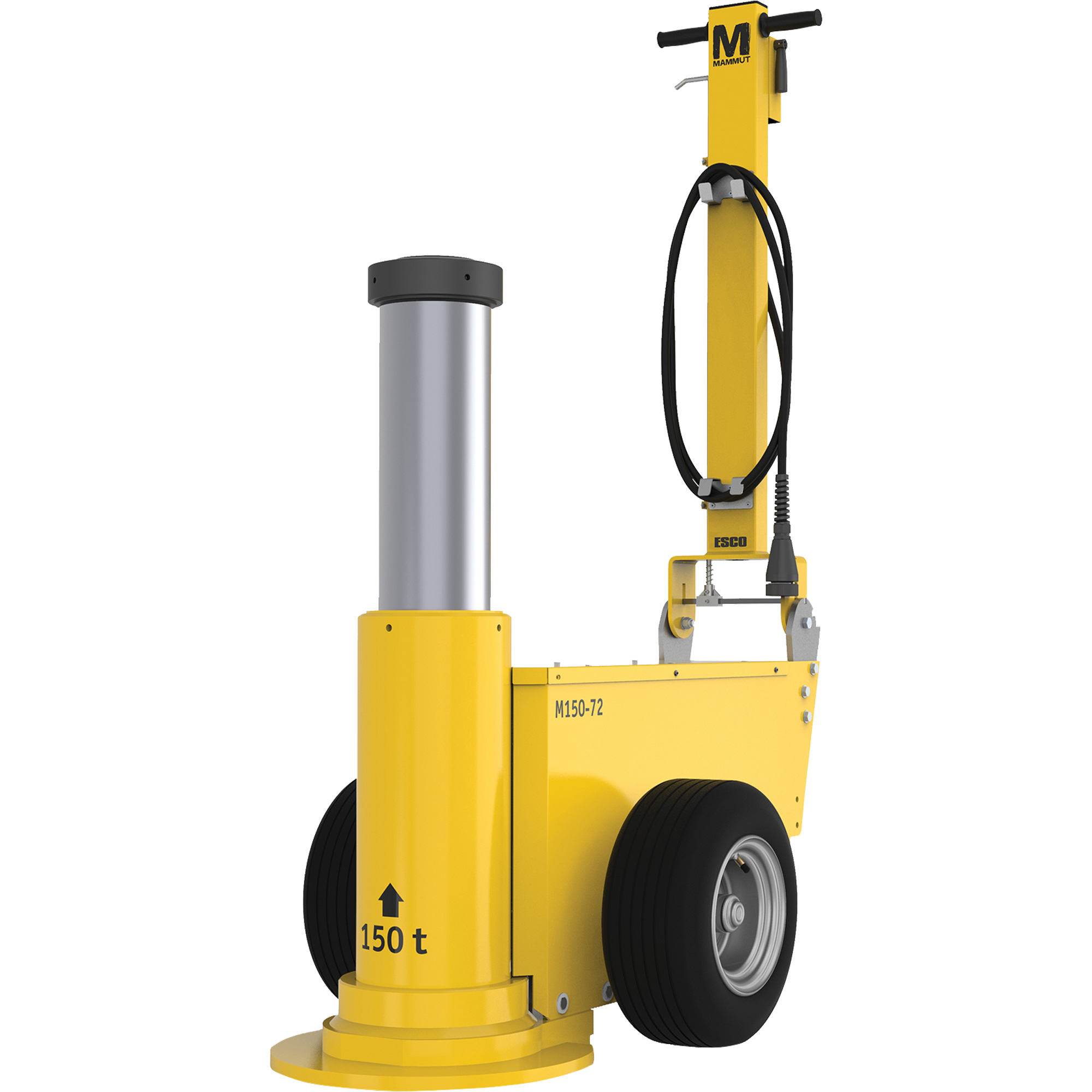 Cric Mammut, 165 tonnes, Air comprimé/hydraulique