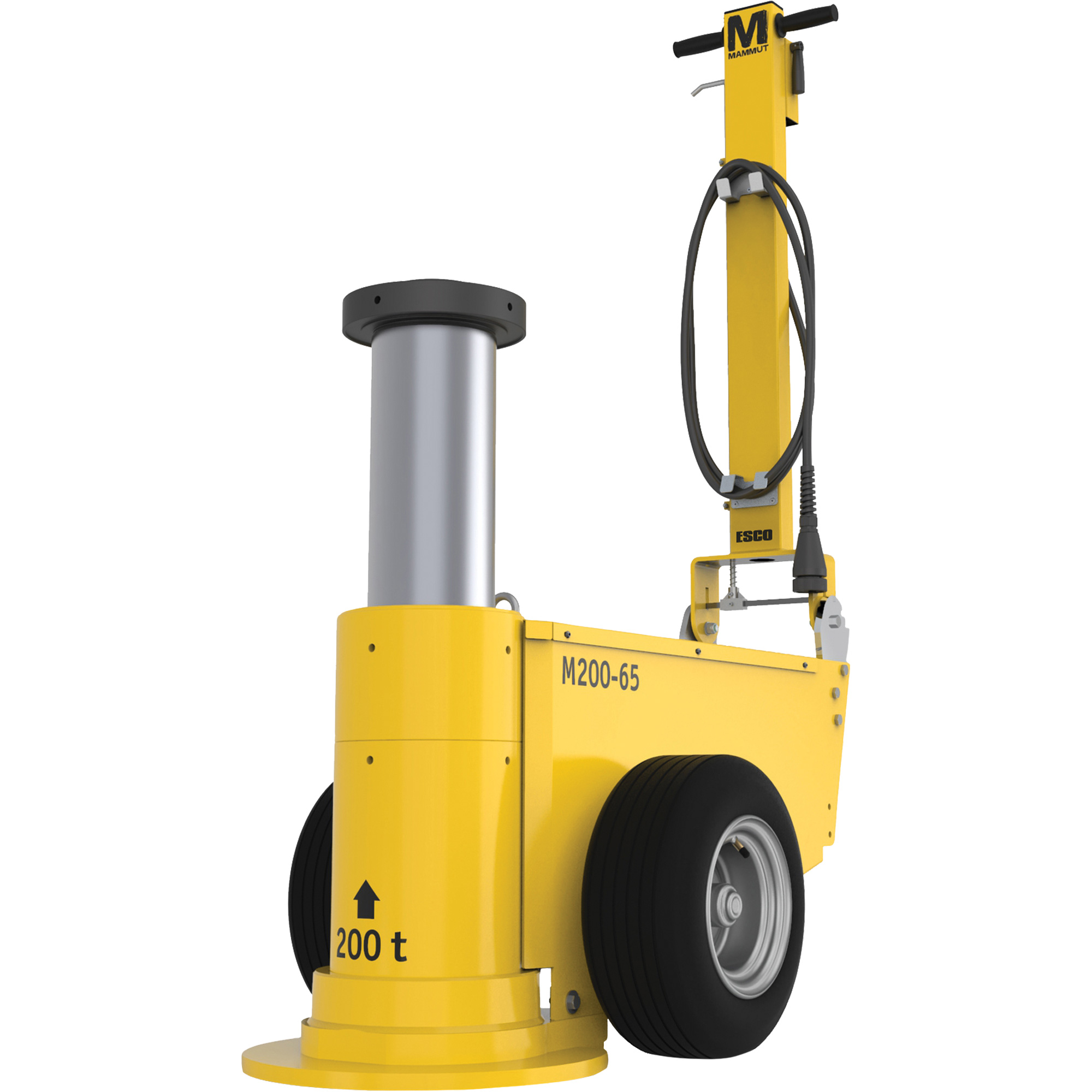Cric Mammut, 200 tonnes, Air comprimé/hydraulique