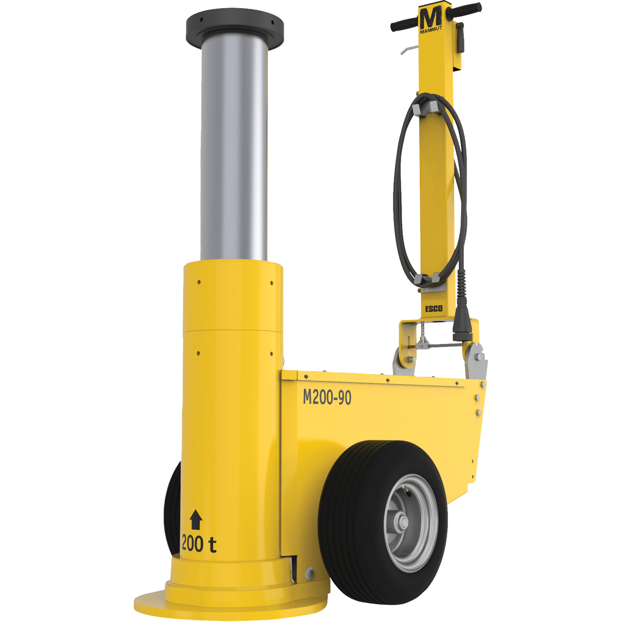 Cric Mammut, 200 tonnes, Air comprimé/hydraulique