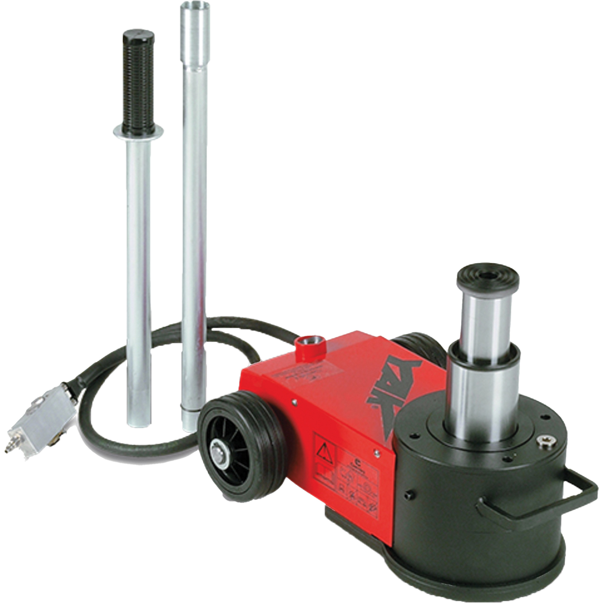 Cric portatif à 2 étapes, 22 tonne(s)/44 tonne(s), Air comprimé/hydraulique