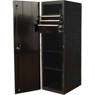 Armoire latérale série RX, 3 tiroirs, 19" la x 25" p x 61" h, Noir