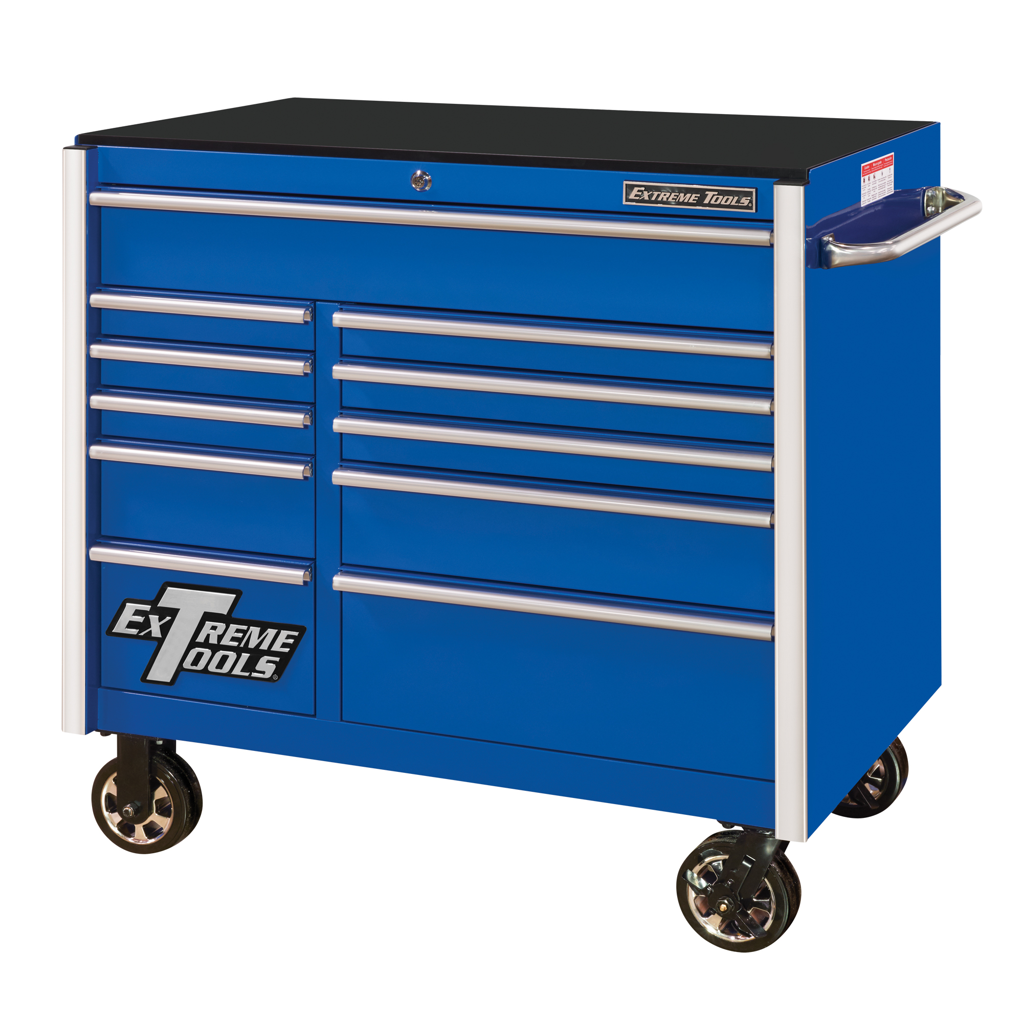 Armoire roulante pour outils série RX, 11 tiroirs, 41-1/2" la x 25-1/2" p x 40-1/2" h, Bleu