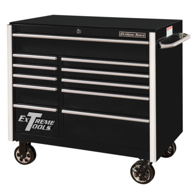 Armoire roulante pour outils série RX, 11 tiroirs, 41-1/2" la x 25-1/2" p x 40-1/2" h, Noir