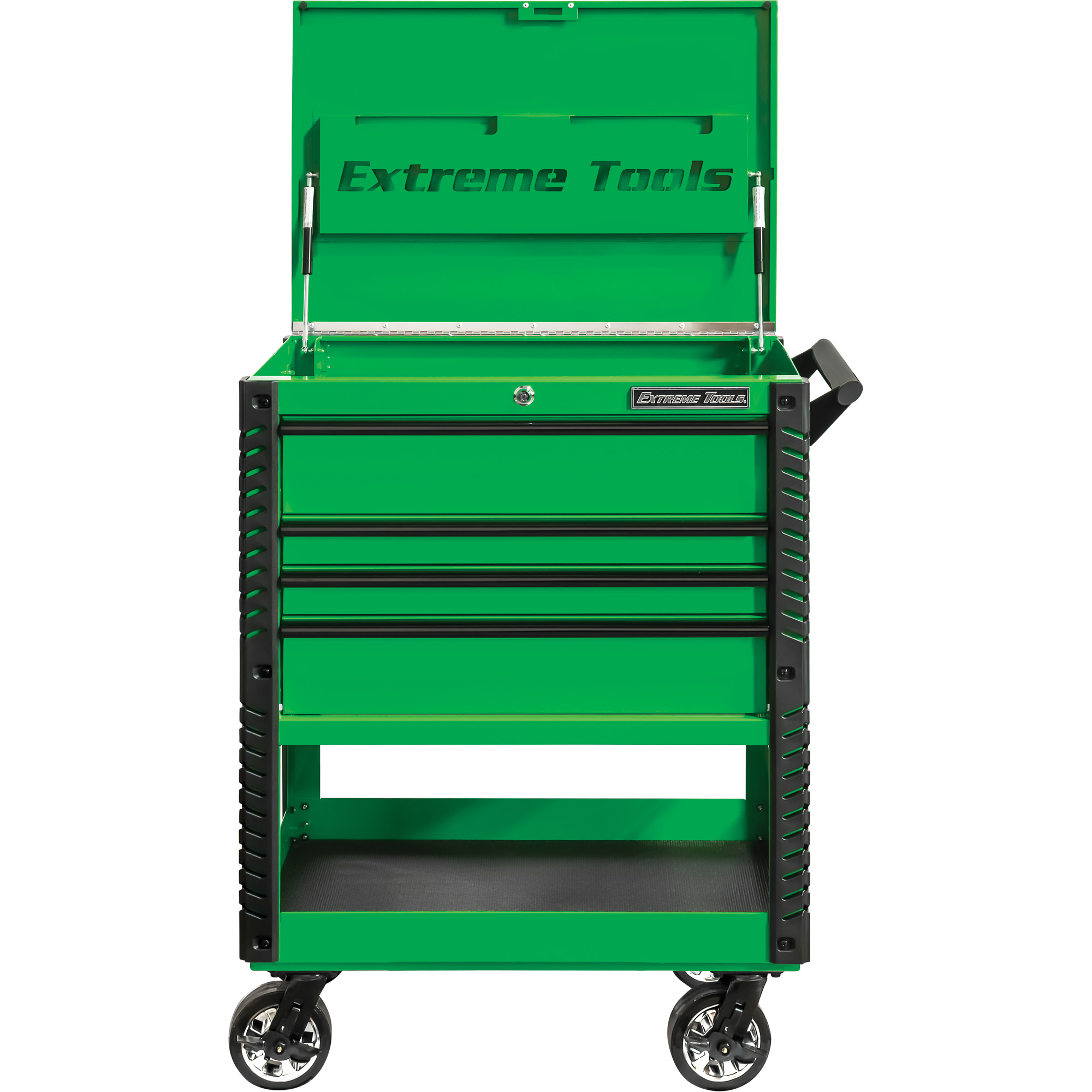 Chariot à outil série EX de luxe, 4 tiroirs, 22-7/8" lo x 33" la x 44-1/4" h, Vert