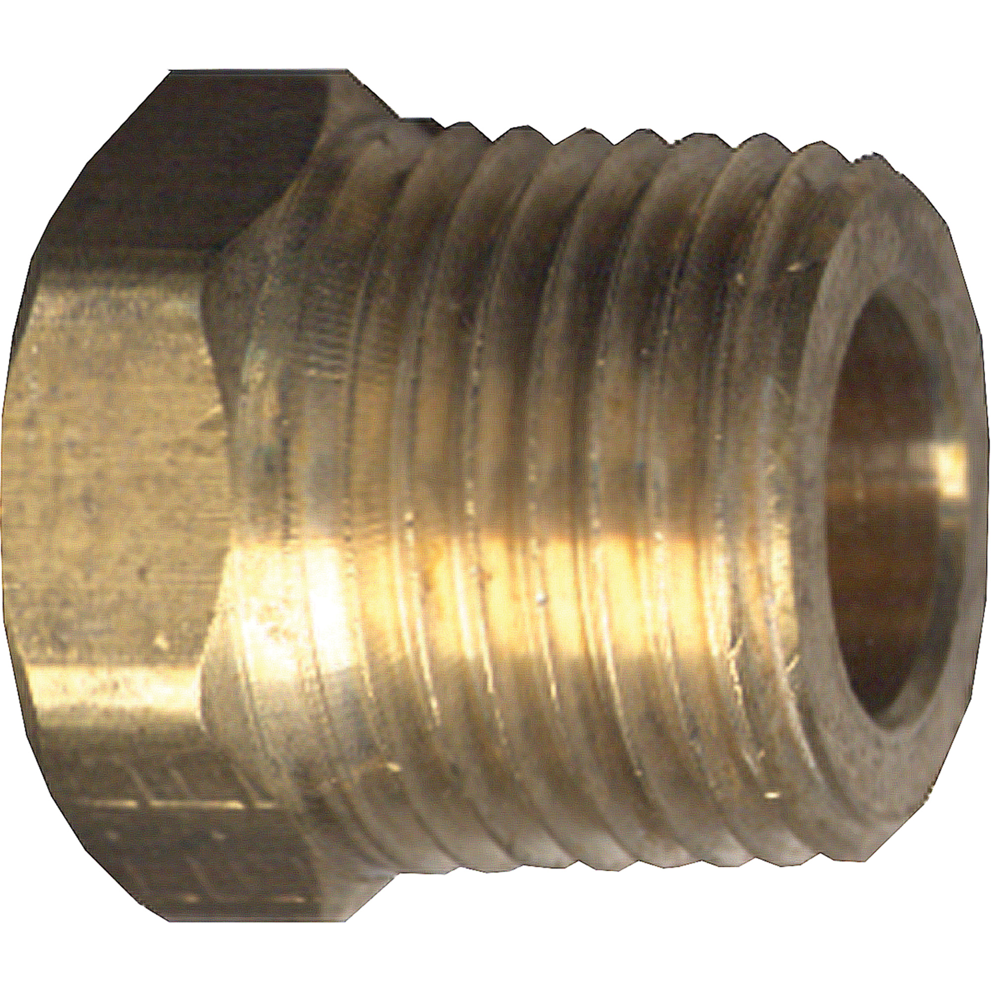 Bouchon creux à tête hexagonale, Tuyau, 1/2" dia., Laiton
