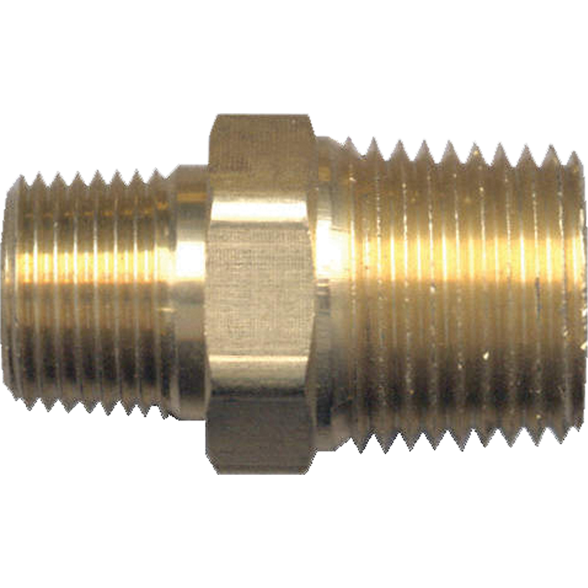 Mamelon de réduction hexagonal, Laiton, 1/2" x 3/8", NPT x NPT