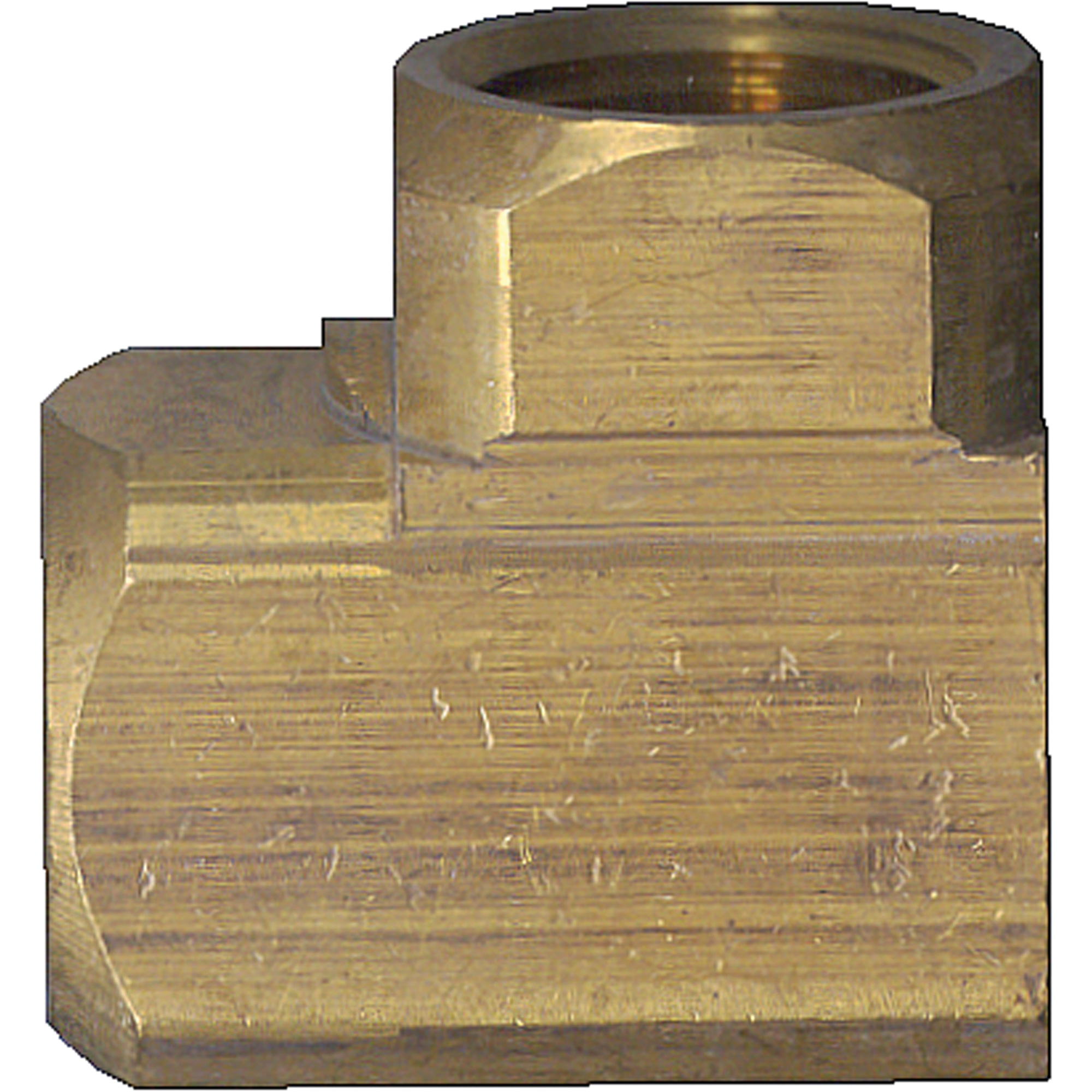 Raccord de tuyau extrudé en coude 90°, FPT, Laiton, 1/8"