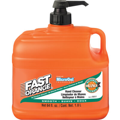 Nettoyant à mains, Lotion, 1,89 L, Bouteille à pompe, Orange
