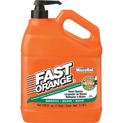 Nettoyant à mains, Lotion, 3,78 L, Bouteille à pompe, Orange