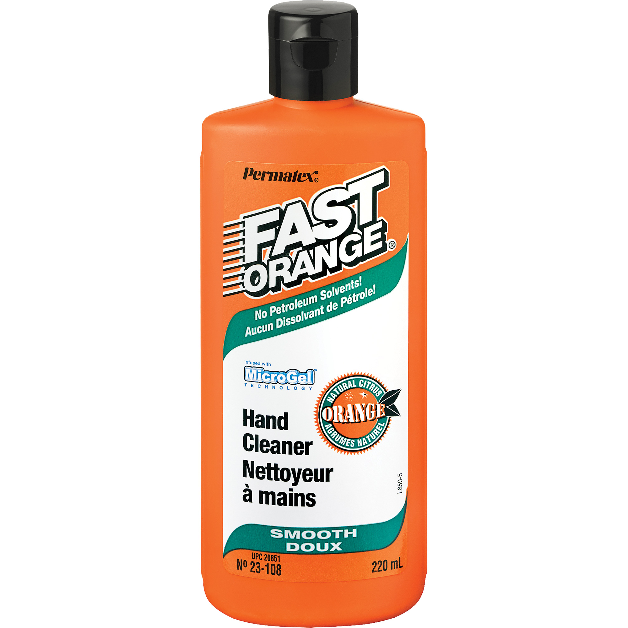 Nettoyant à mains, Pierre ponce, 220 ml, Bouteille, Orange