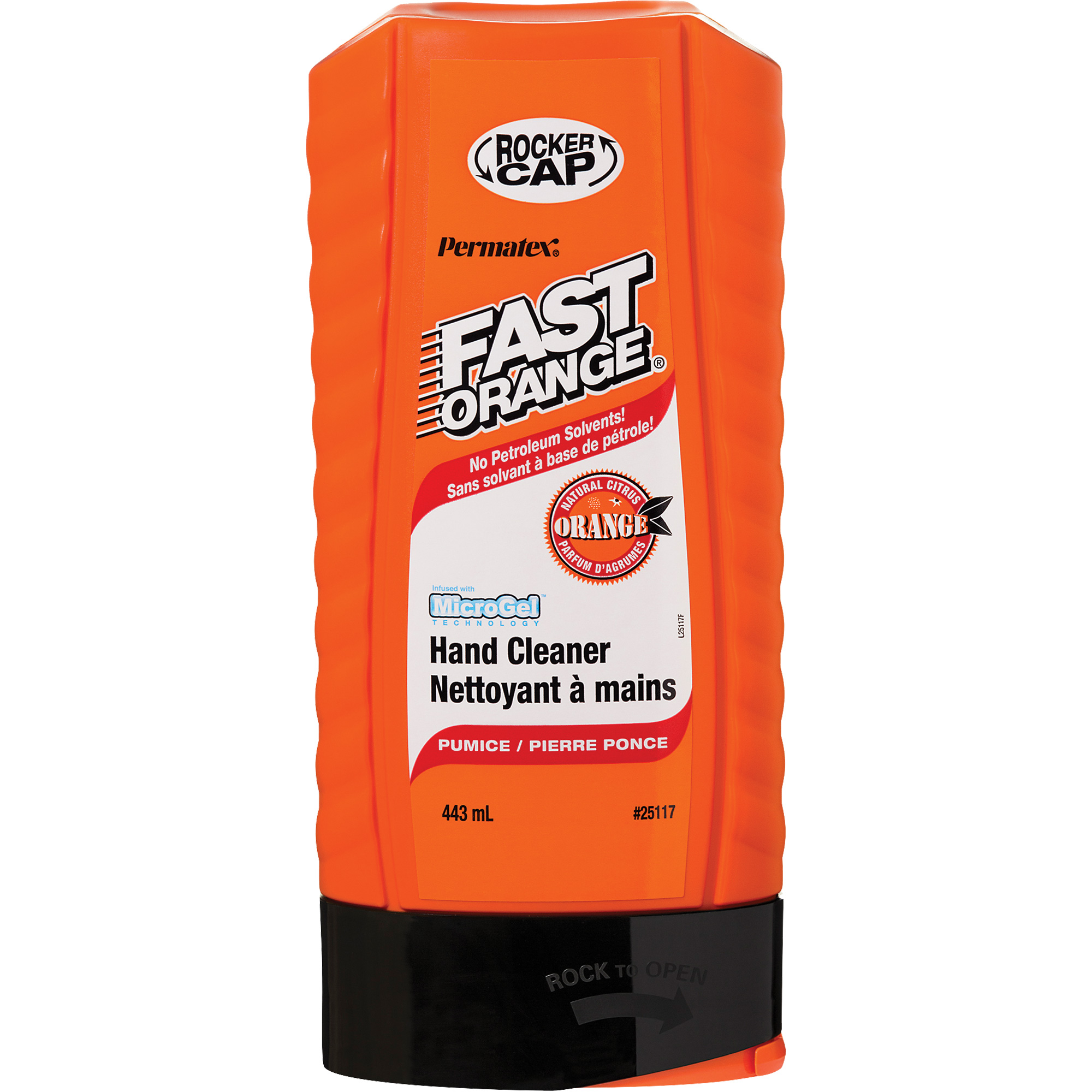 Nettoyant à mains, Pierre ponce, 443 ml, Bouteille, Orange