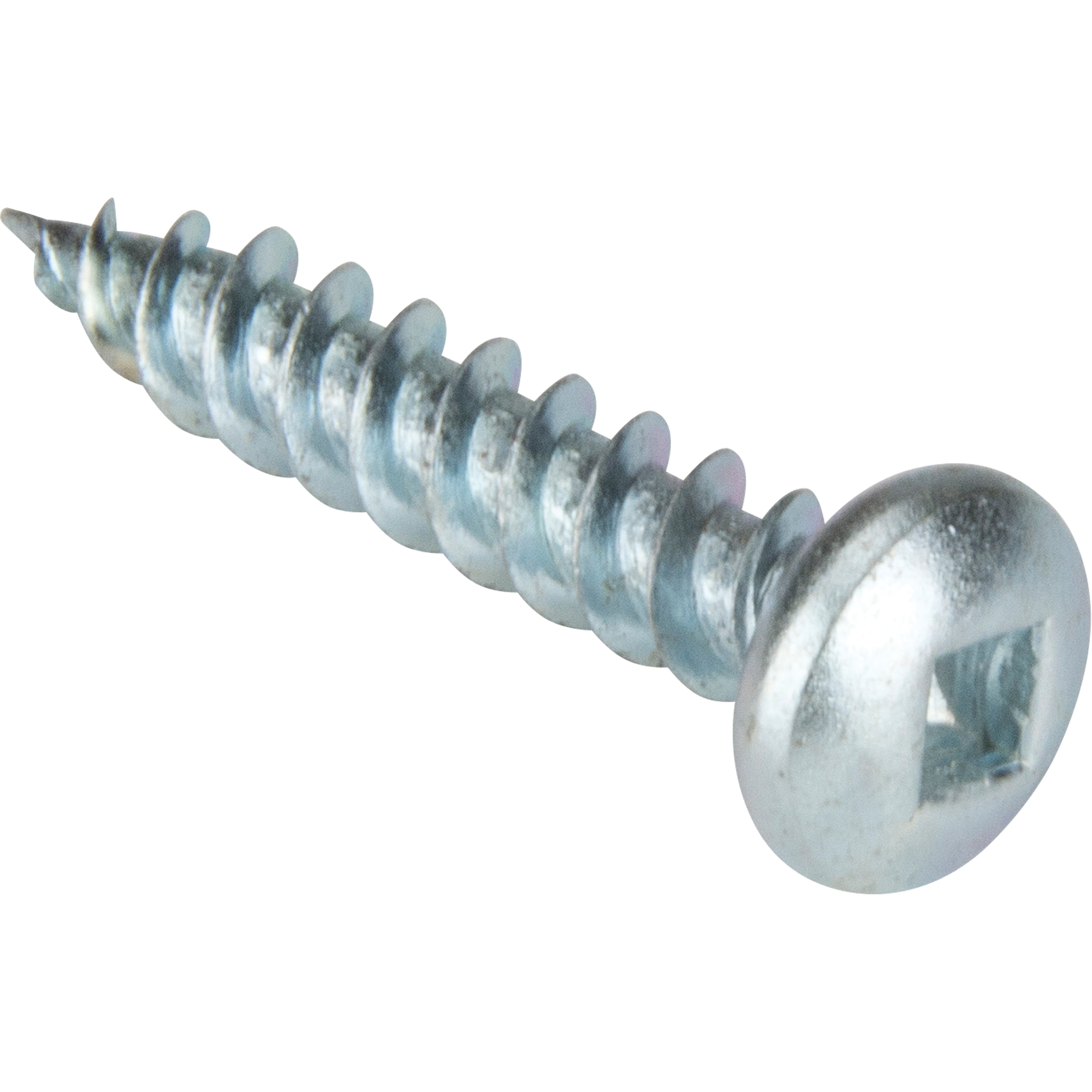 Vis taraudeuse à tête cylindrique, #10 x 1-1/4" lo, Zingué