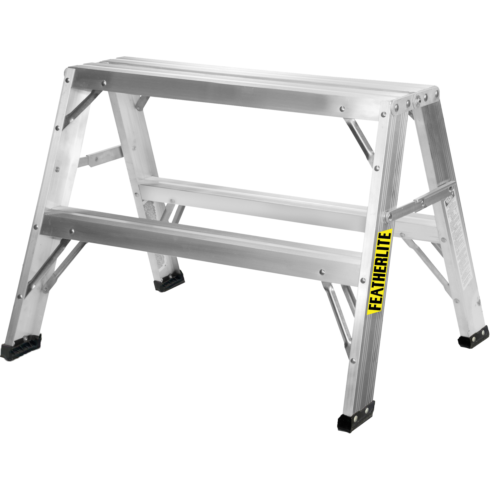 Chevalet de sciage industriel, 2' ha x 31,9375" la x 23,50" pr, Capacité de 300 lb, Aluminium