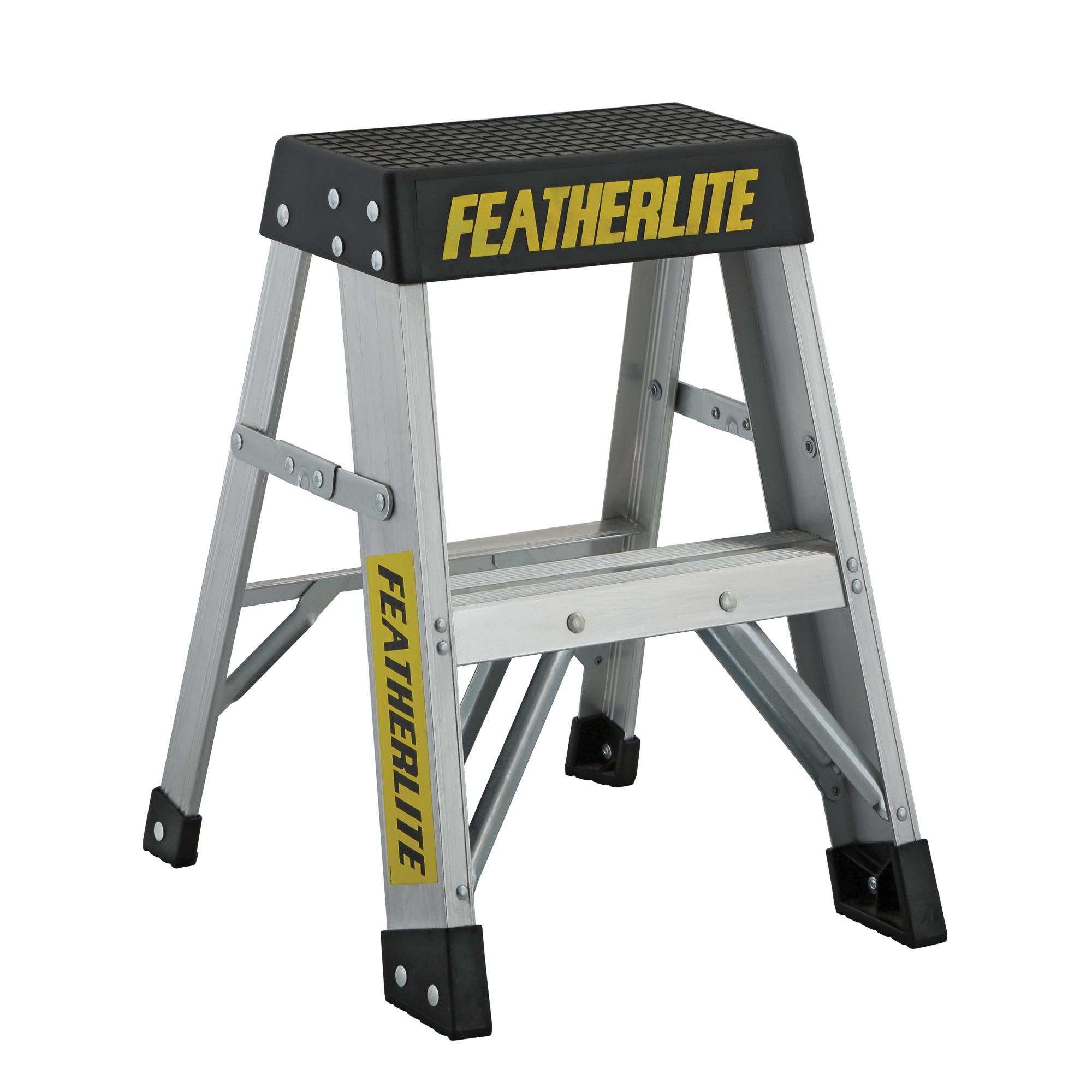 Escabeaux industriels extra robustes, 2', Aluminium, Capacité 300 lb, Type 1A