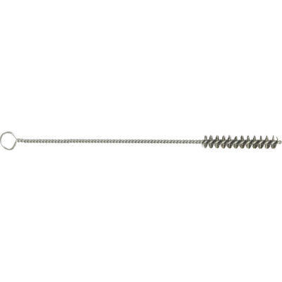 Brosse pour tubes torsadée, 1" dia. x 3" l, 10" longueur hors tout