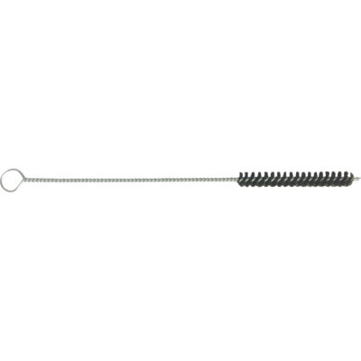 Brosse pour tubes torsadée, 1/2" dia. x 3-1/4" l, 12" longueur hors tout