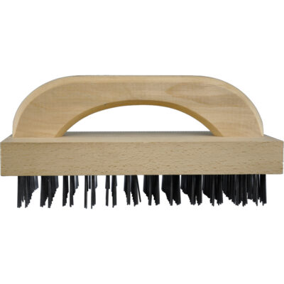 Brosses bloc de boucher à fils plats, Fil en acier plat, 8 x 12 rangs de fils, Longueur 9"
