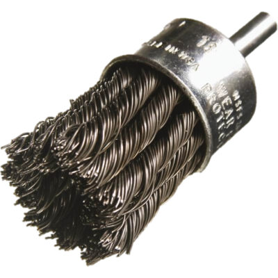 Brosses montées à fils noués, 1/2" dia., dia. Des fils 0,014", Tige 1/4"