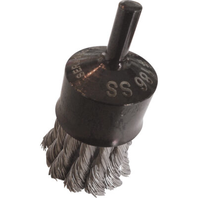 Brosses montées à fils noués, 1" dia., dia. Des fils 0,014", Tige 1/4"
