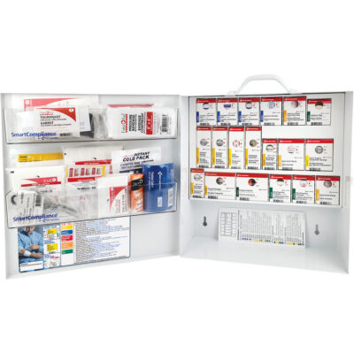 Armoire pour premiers soins SmartComplianceMD, Répond à la norme CSA Z1220-17 type 3 environnements à haut risque, Petit (2-25 travailleurs)