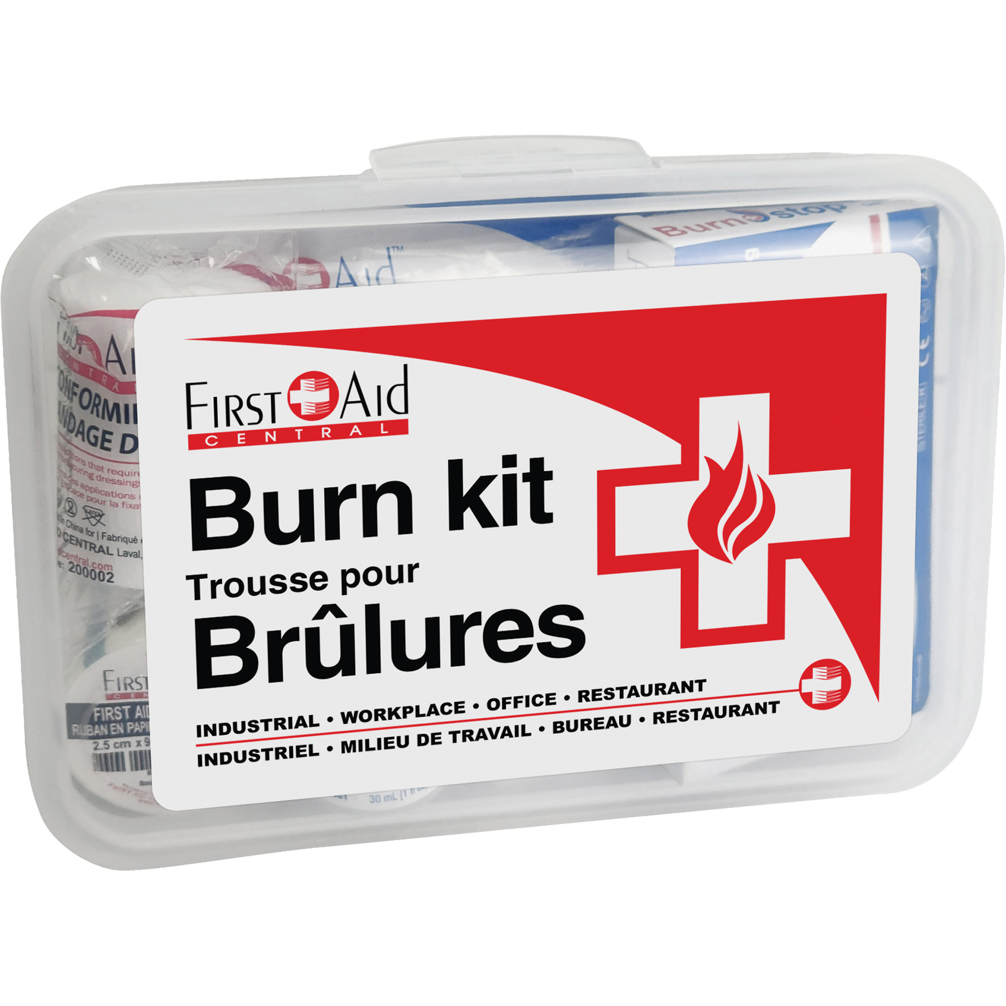 Ensemble pour traitement de brûlure