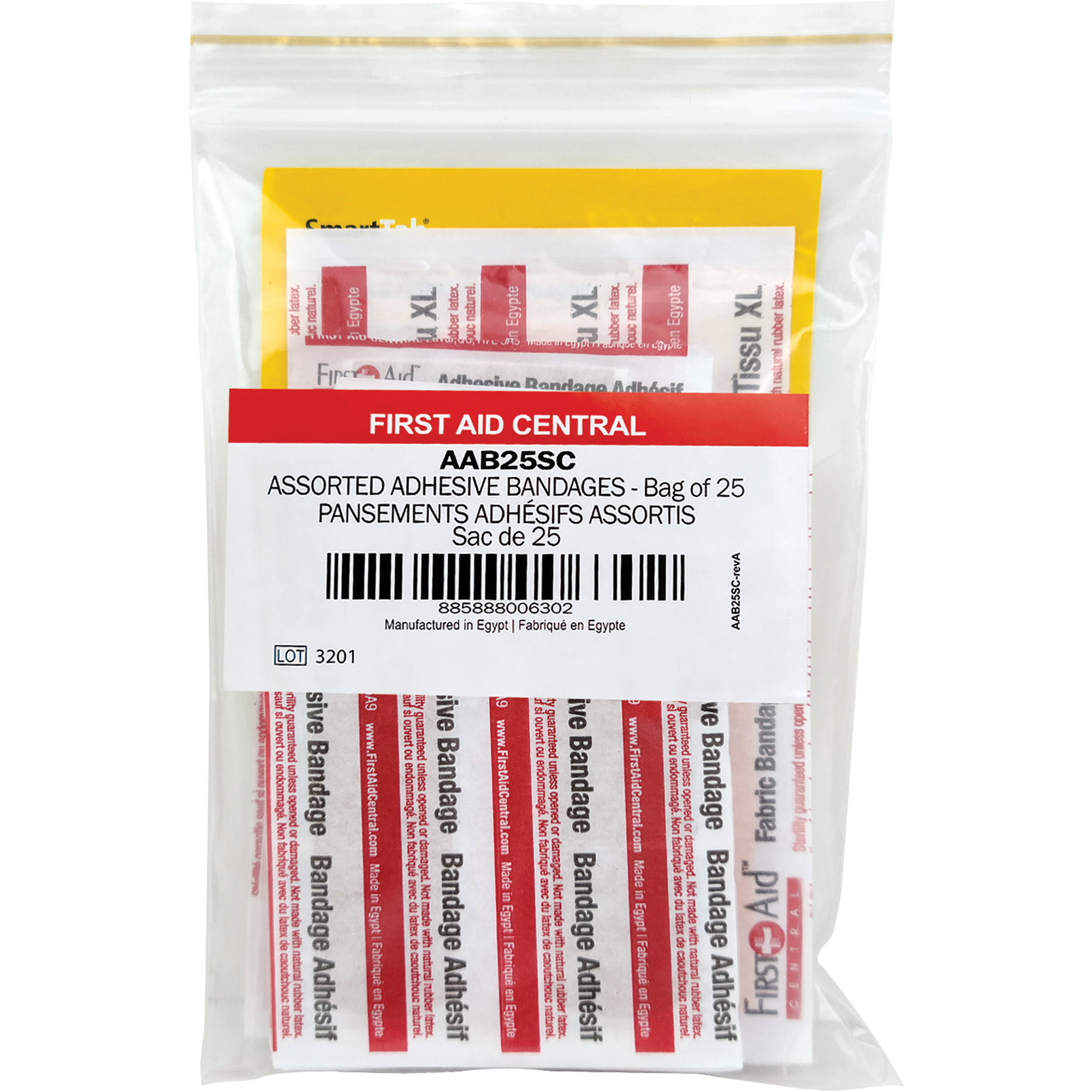 Recharge de bandages adhésifs SmartComplianceMD, Assorti, Tissu/Plastique, Non stérile