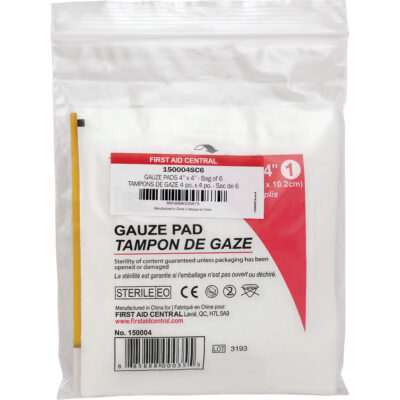 Recharge de gaze SmartComplianceMD, Tampon, 4" lo x 4" la, Stérile, Dispositif médical Classe 1