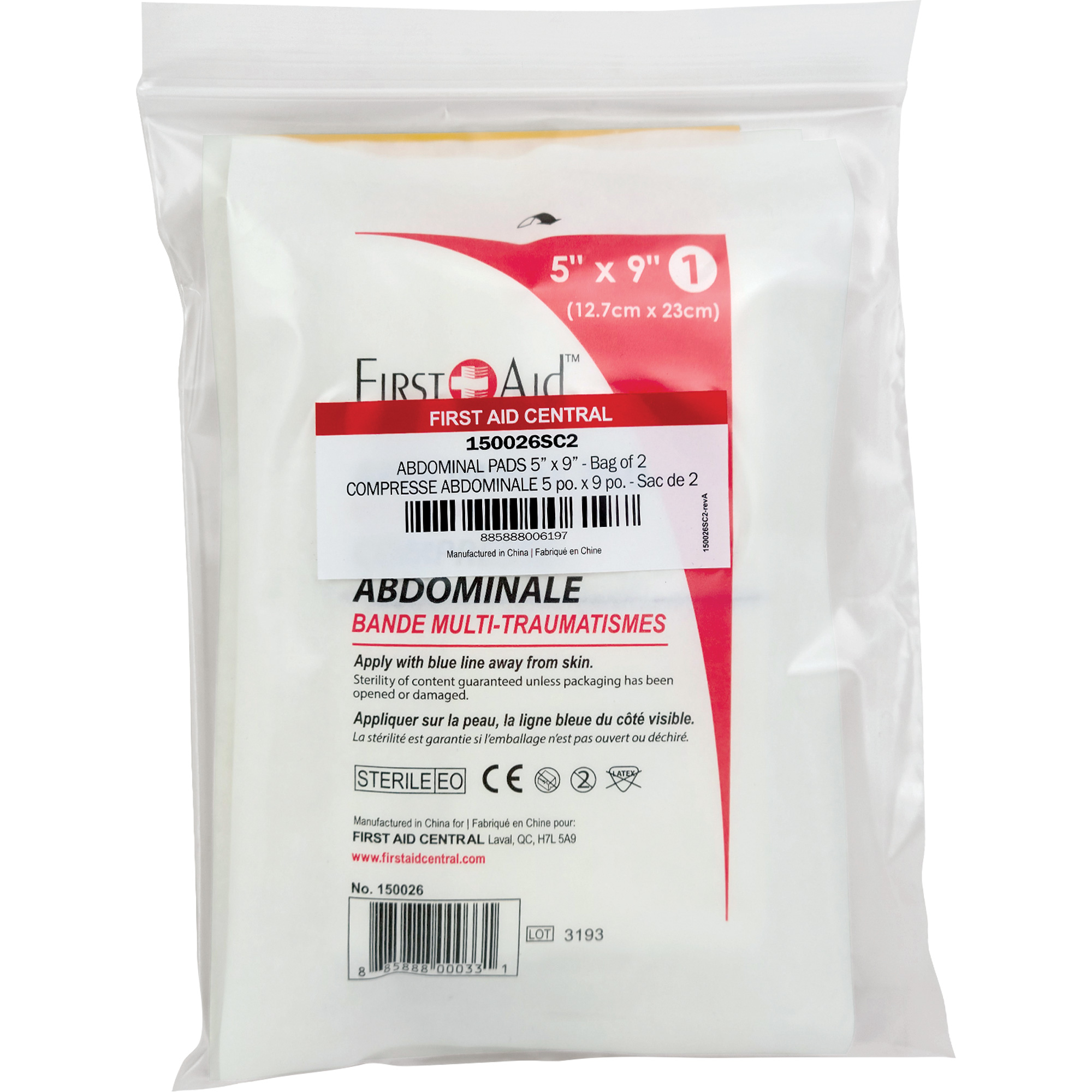 Recharge tampons pour trauma abdominal SmartComplianceMD