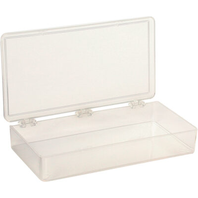 Boîte à compartiments K-Resin, Plastique, 4" la x 8" p, 1-3/16" h, Transparent
