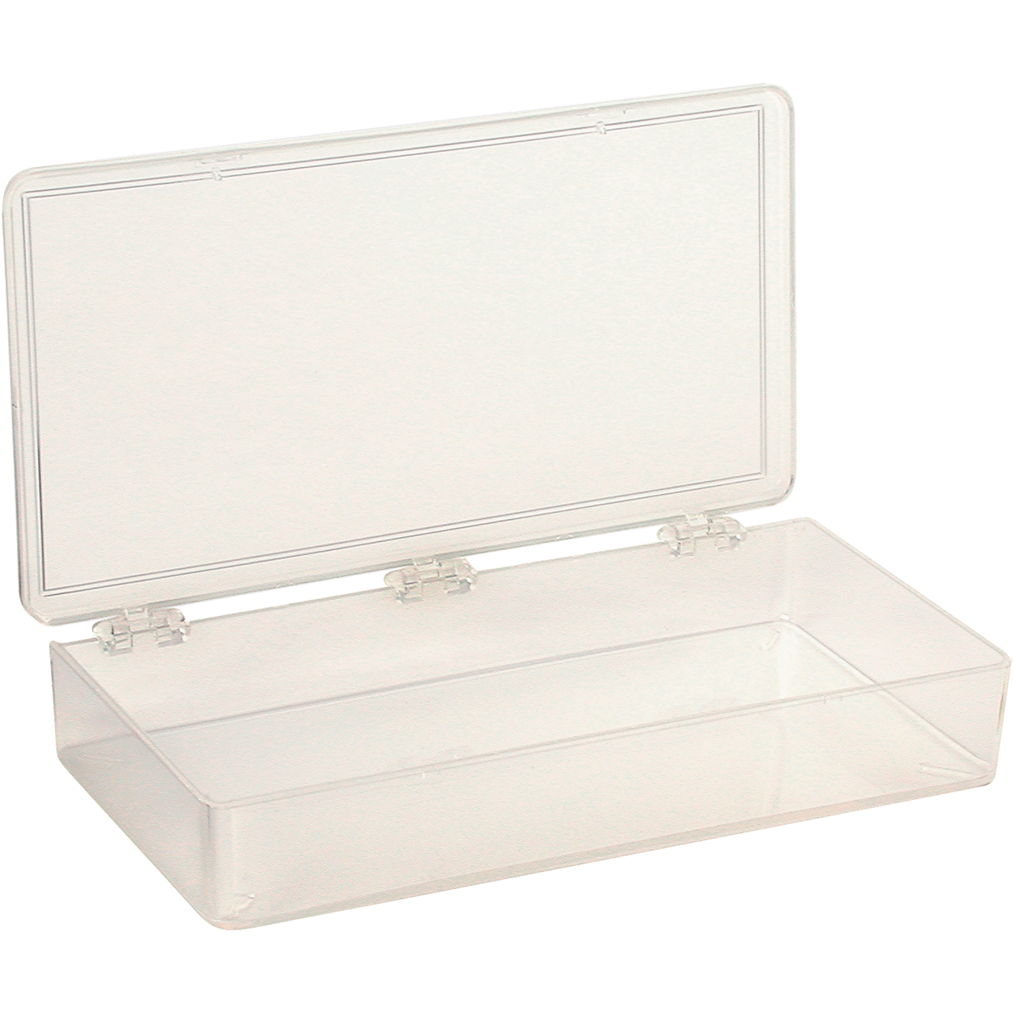 Boîte à compartiments K-Resin, Plastique, 4" la x 8" p, 1-3/16" h, Transparent