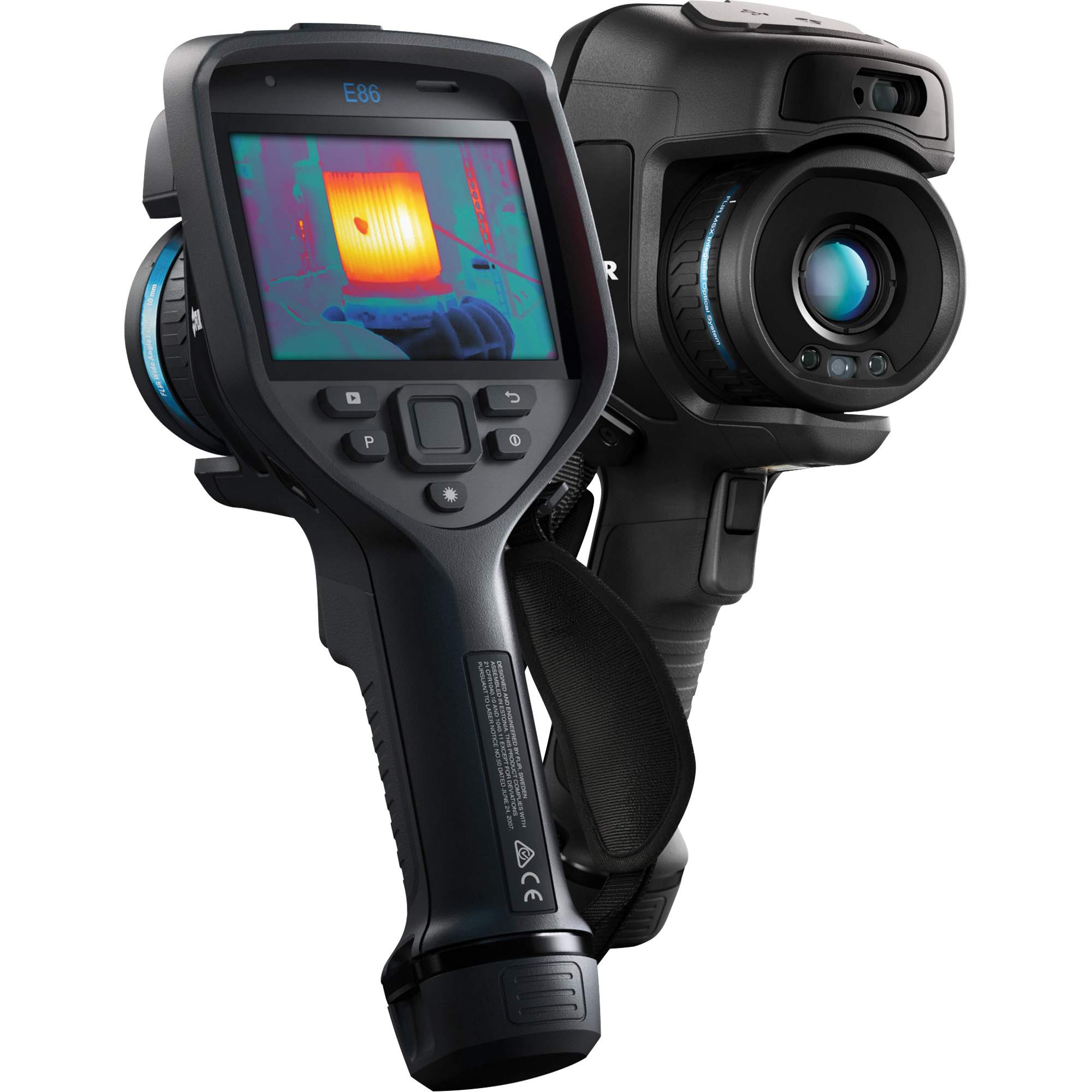 Caméra d'imagerie thermique améliorée E86 avec objectif de 14° & 24°, 464 x 348 pixels, -20° - 1500°C (-4° - 2732°F), 40 mk/50 mK