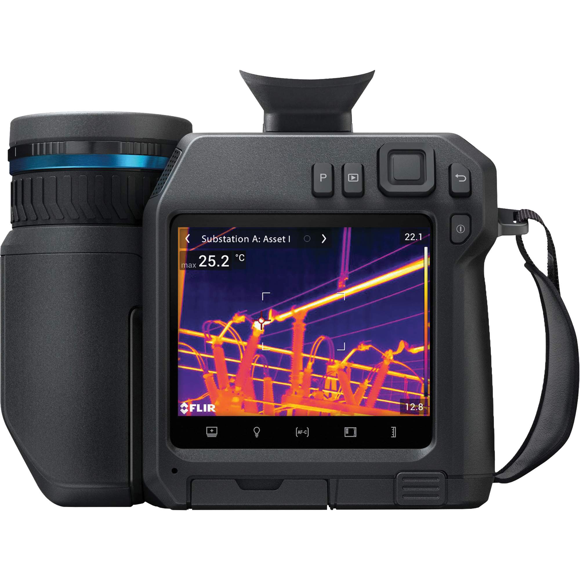 Caméra infrarouge haute performance à main T865 avec objectif de 14° , 640 x 480 pixels, -40° - 2000°C (-40° - 3632°F), 50 mK