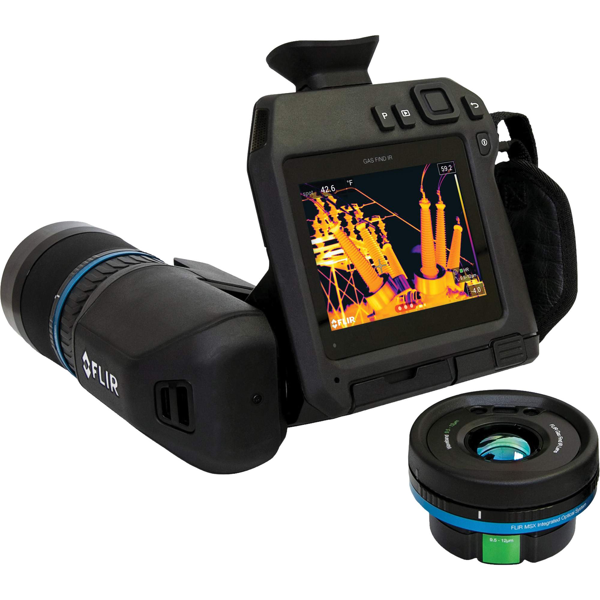 Détecteur de gaz GF77 IR avec objectif HR 25°, 320 x 240 pixels, 25 mK