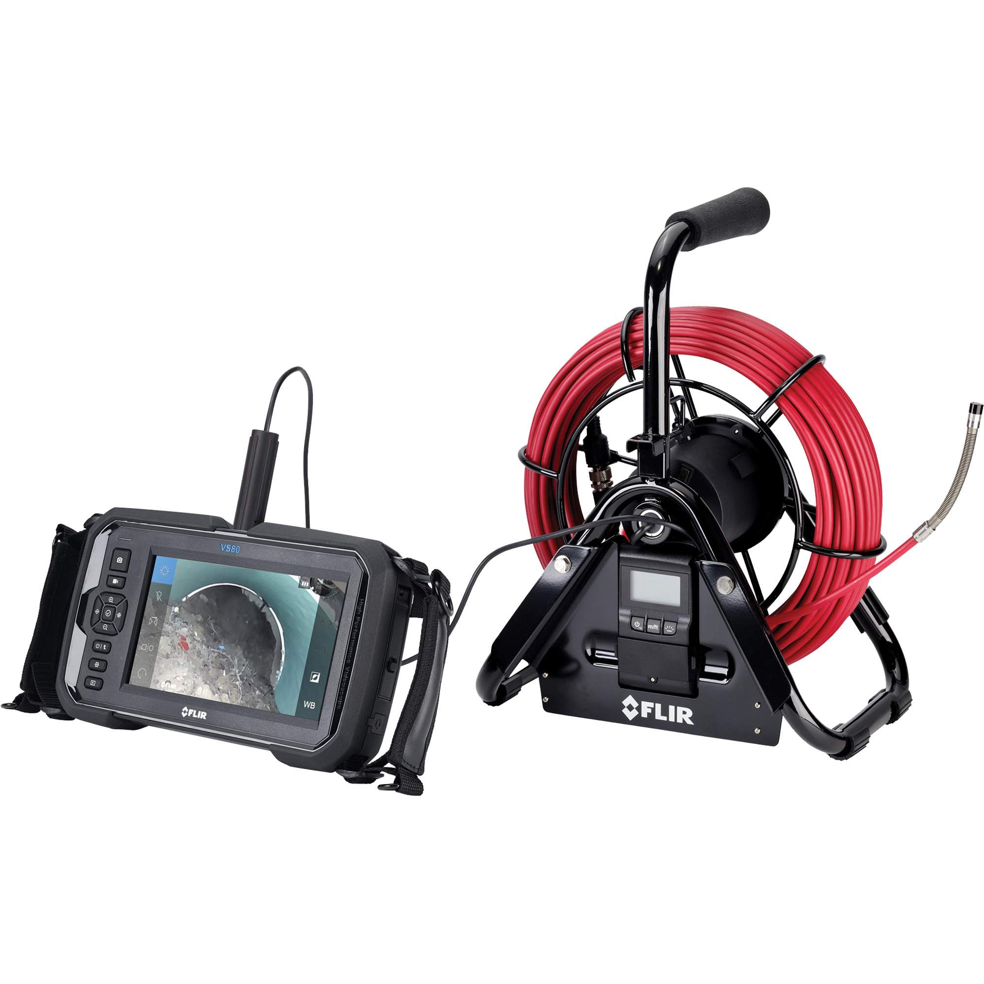 Longue sonde de caméra et bobine de plomberie VS80 10 mm × 25 m