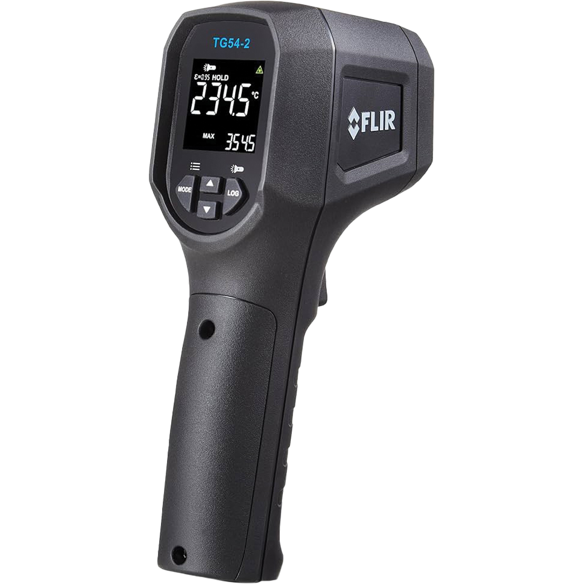Thermomètre à infrarouge à point TG54-2, -22°- 1562° F ( -30° - 850° C ), 20:1, Émissivité Ajustable