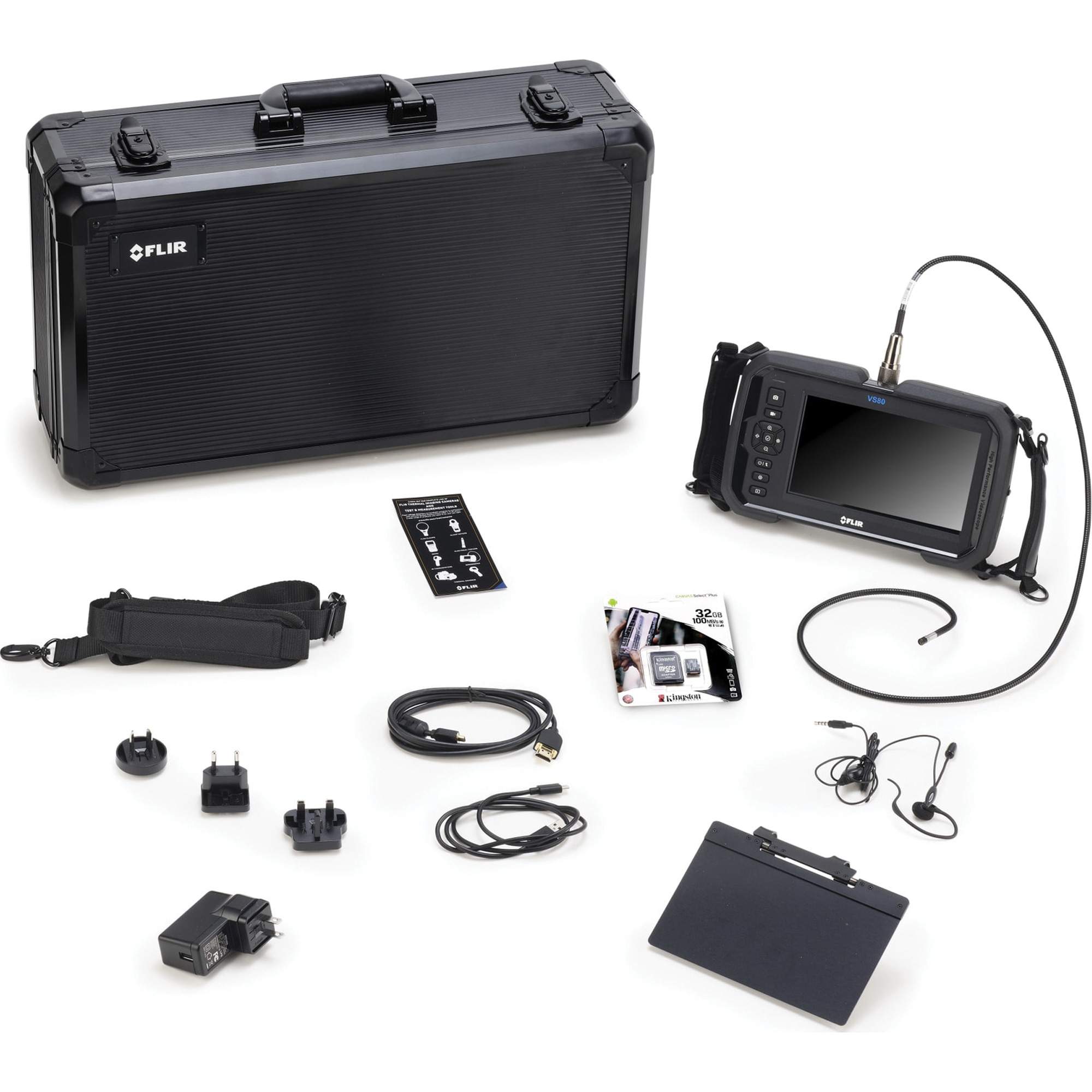 Trousse de vidéoscope haute performance avec sonde de caméra articulée à quatre voies