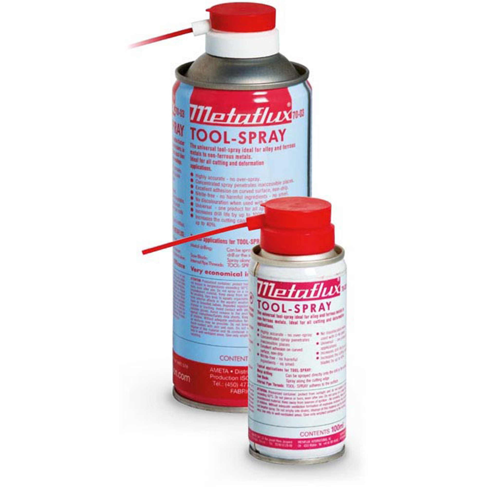 Fluide à vaporiser pour les outils MetafluxMD, Canette aérosol