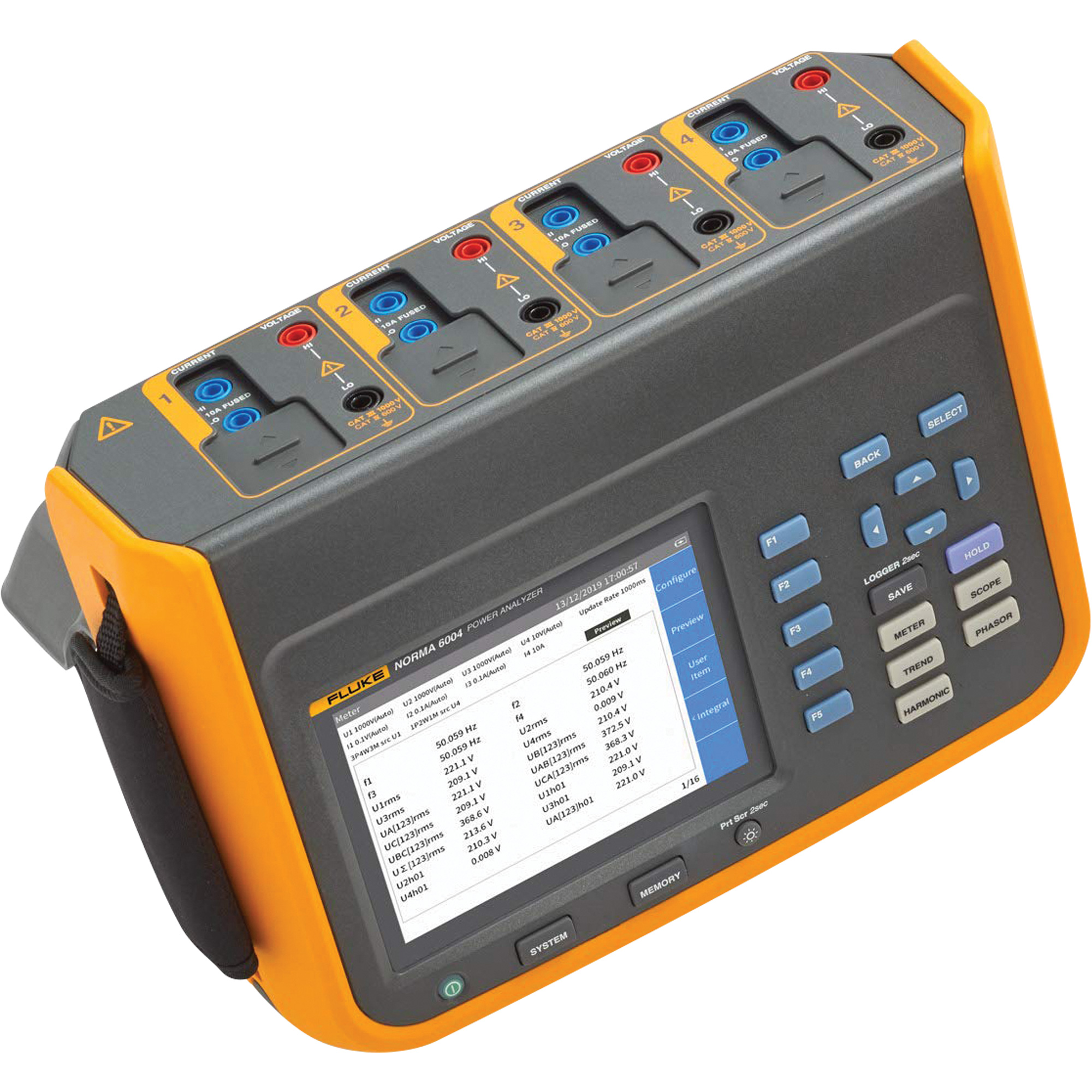 Analyseur de puissance portable à quatre canaux Norma 6004