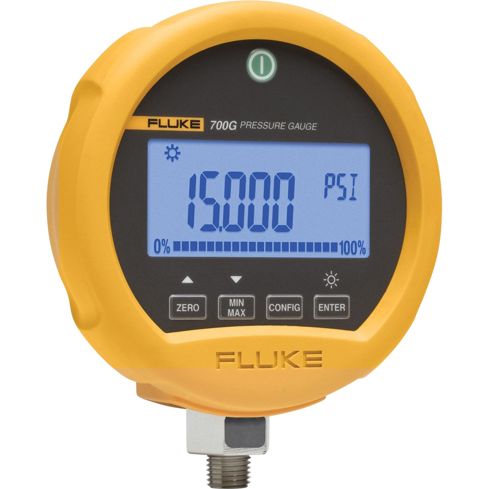 Manomètre de précision pour essais de pression 700G 700G29, 4-1/2", 0,0 - 3000 psi, Fixation inférieure, Numérique