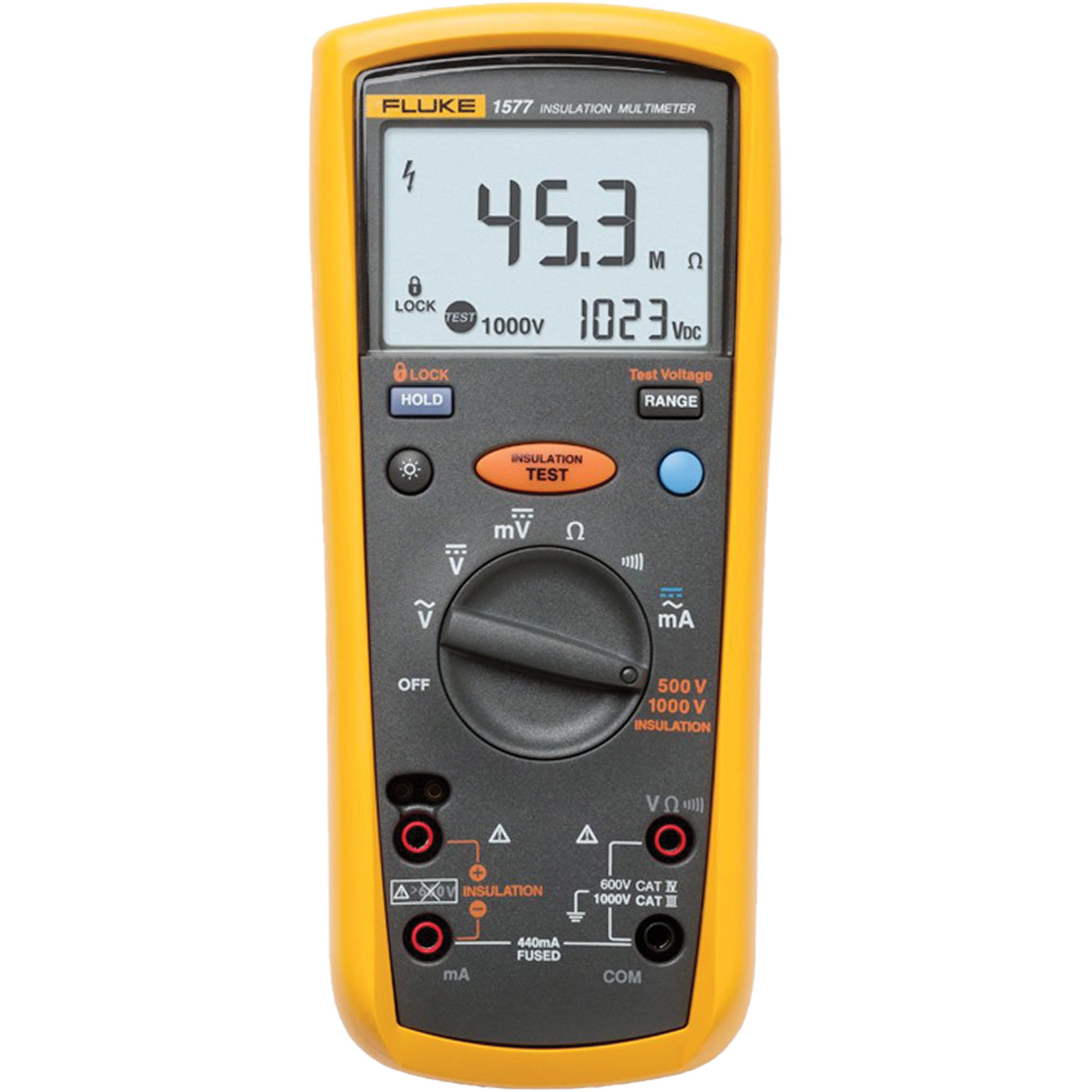 Multimètre mesureur d'isolement 1577, 1000 V AC, 1000 V DC, 400 mA AC, 400 mA DC