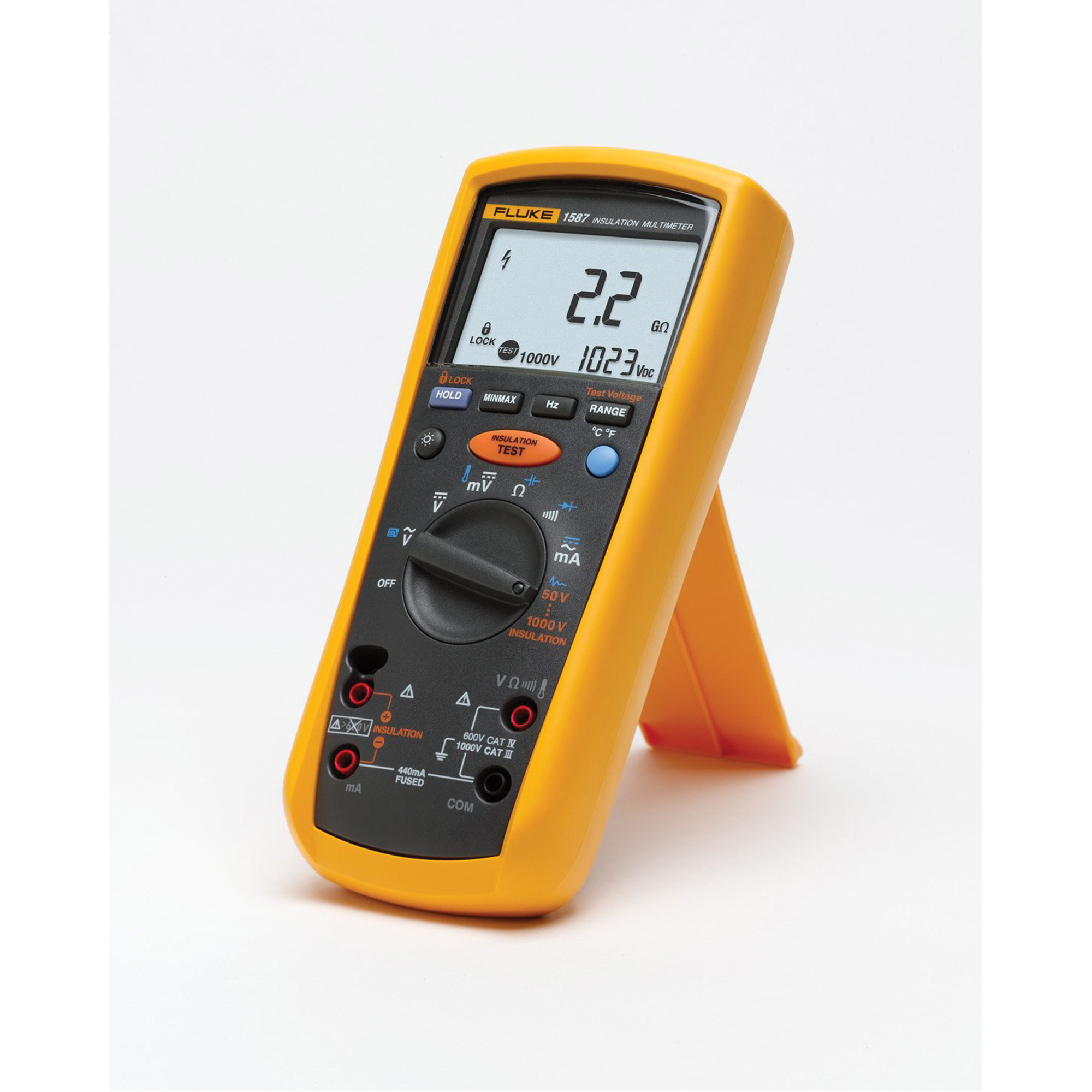 Multimètre mesureur d'isolement 1587-T, 1000 V AC, 1000 V DC, 400 mA AC, 400 mA DC