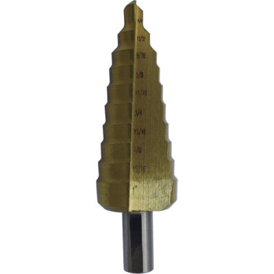 Foret étagé M35 de première qualité JET-KUTMD Super, 3/16" - 1/2", Incréments de 1/16", Acier rapide