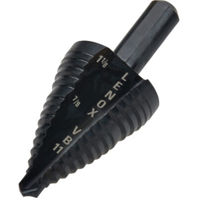 Foret étagé no 11, 7/8" - 1-1/8", Incréments de 1/4", Acier rapide